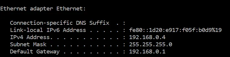 ipcofig can show the default gateway, which is typically your router